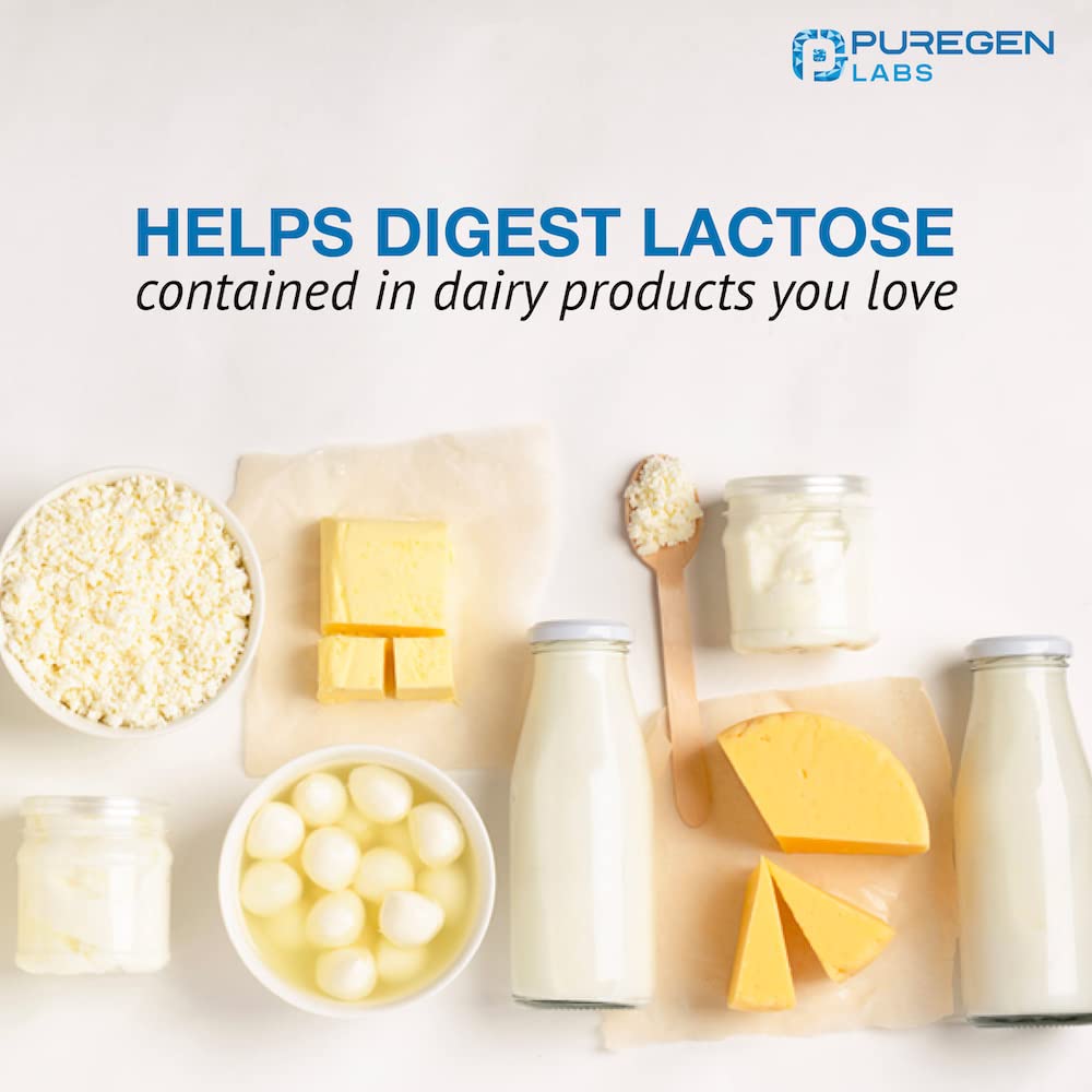 Puregen Labs tomándose con vaso de leche facilita digestión de lactosa