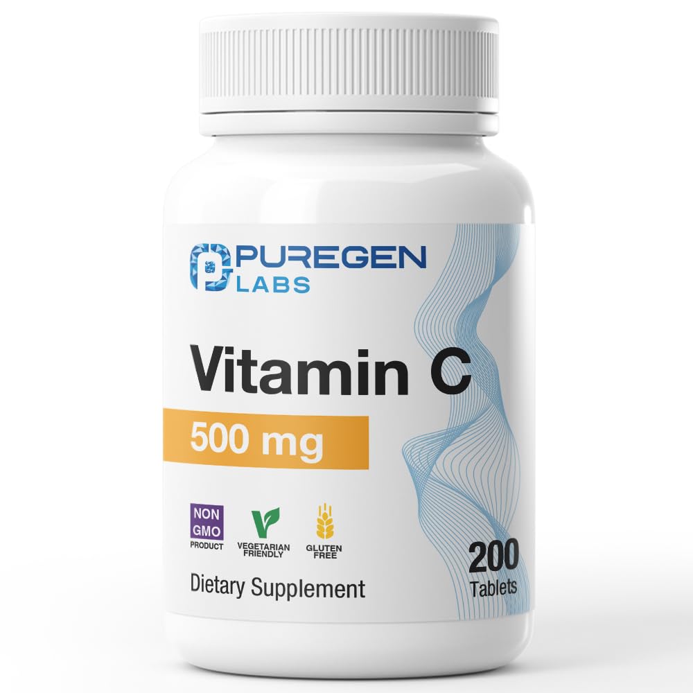 Puregen Labs envase frontal con 200 tabletas y beneficio de apoyo inmunológico