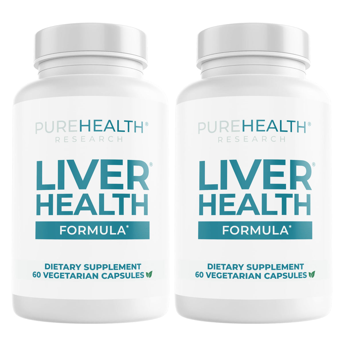PUREHEALTH RESEARCH envase frontal mostrando fórmula hepática y beneficios