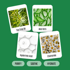 Etiqueta PURELID con lista de ingredientes naturales y beneficios claros