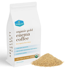 Purelife Enema frente del empaque mostrando limpieza y confianza