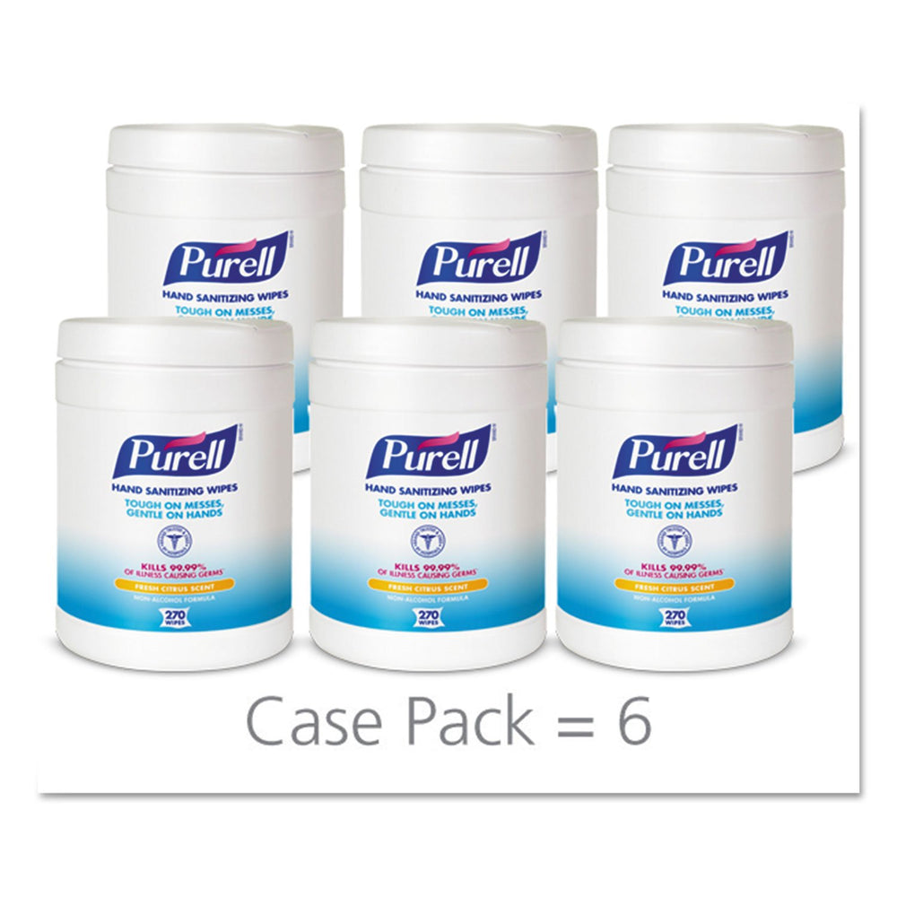 Aplicación en manos con Purell para limpieza rápida y sin agua