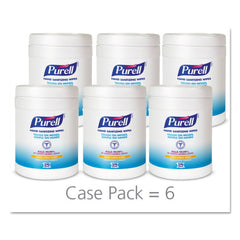 Aplicación en manos con Purell para limpieza rápida y sin agua