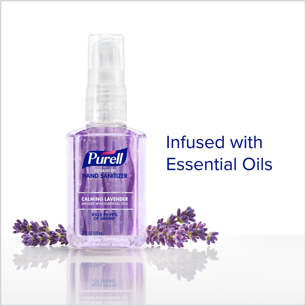 Purell bomba dispensador en primer plano facilita aplicación precisa