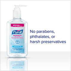 PURELL bomba dosificadora en uso ofreciendo aplicación sin contacto