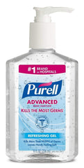 Purell botella frontal 8 oz con bomba, fácil dosificación y comodidad