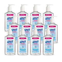 PURELL botella frontal con bomba mostrando diseño y fácil dispensado