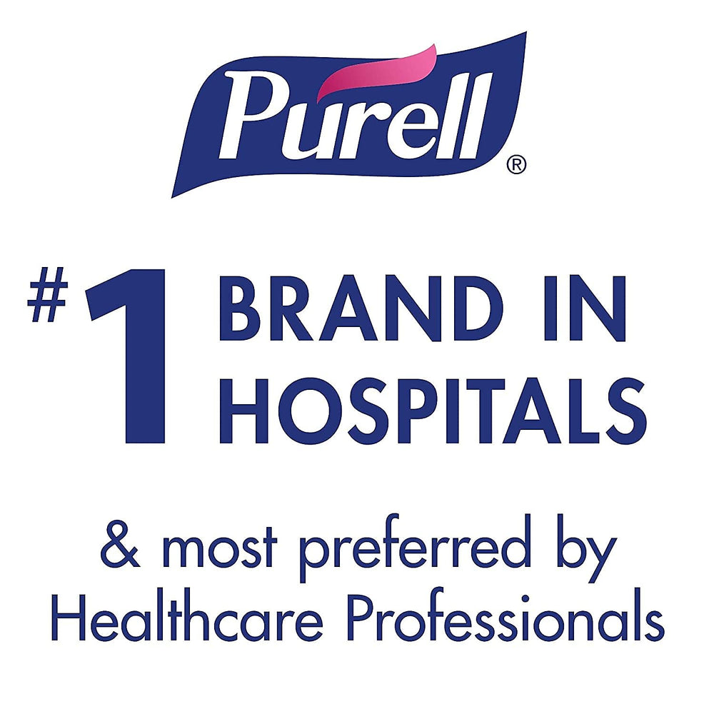 Purell comparación de tamaño 1200 mL para visibilidad de rendimiento