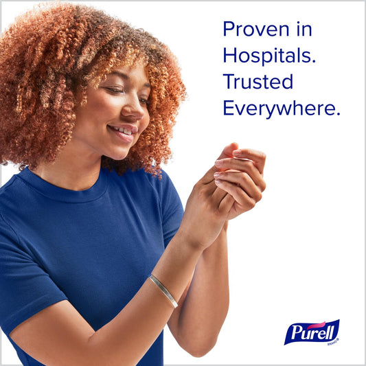 Purell primer plano de textura del gel indicando humectación