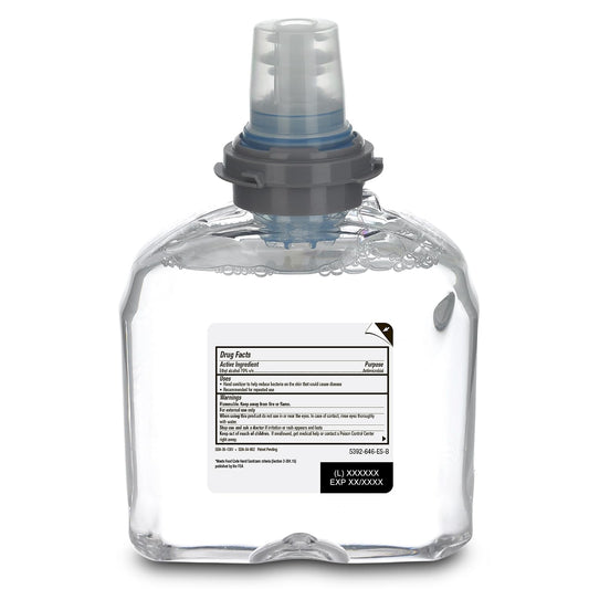 Purell detalle de la válvula sellada que evita contaminación y facilita recambio