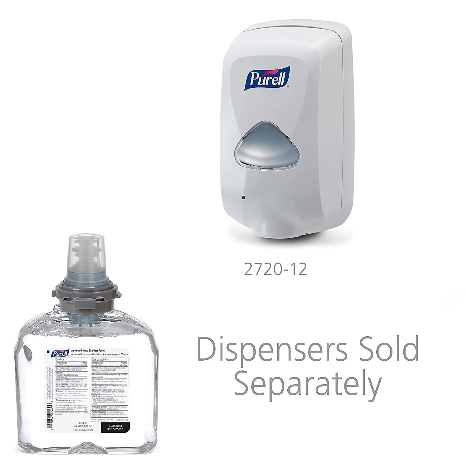 Purell instalado en dispensador TFX sin contacto mejora higiene en el lugar