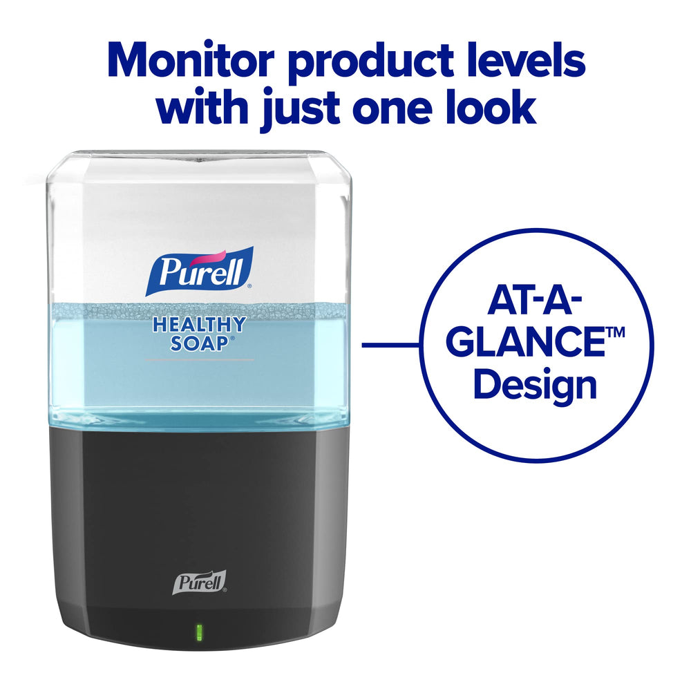 Purell recarga instalada en dispensador ES6 facilitando higiene automática