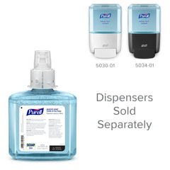 Purell recarga instalada en dispensador ES4 en baño público funcional