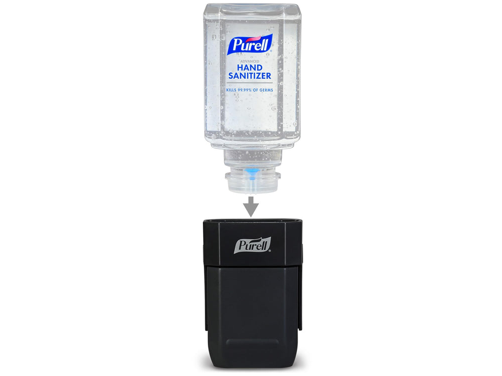 Purell ES1 detalle del mecanismo push, fácil mantenimiento