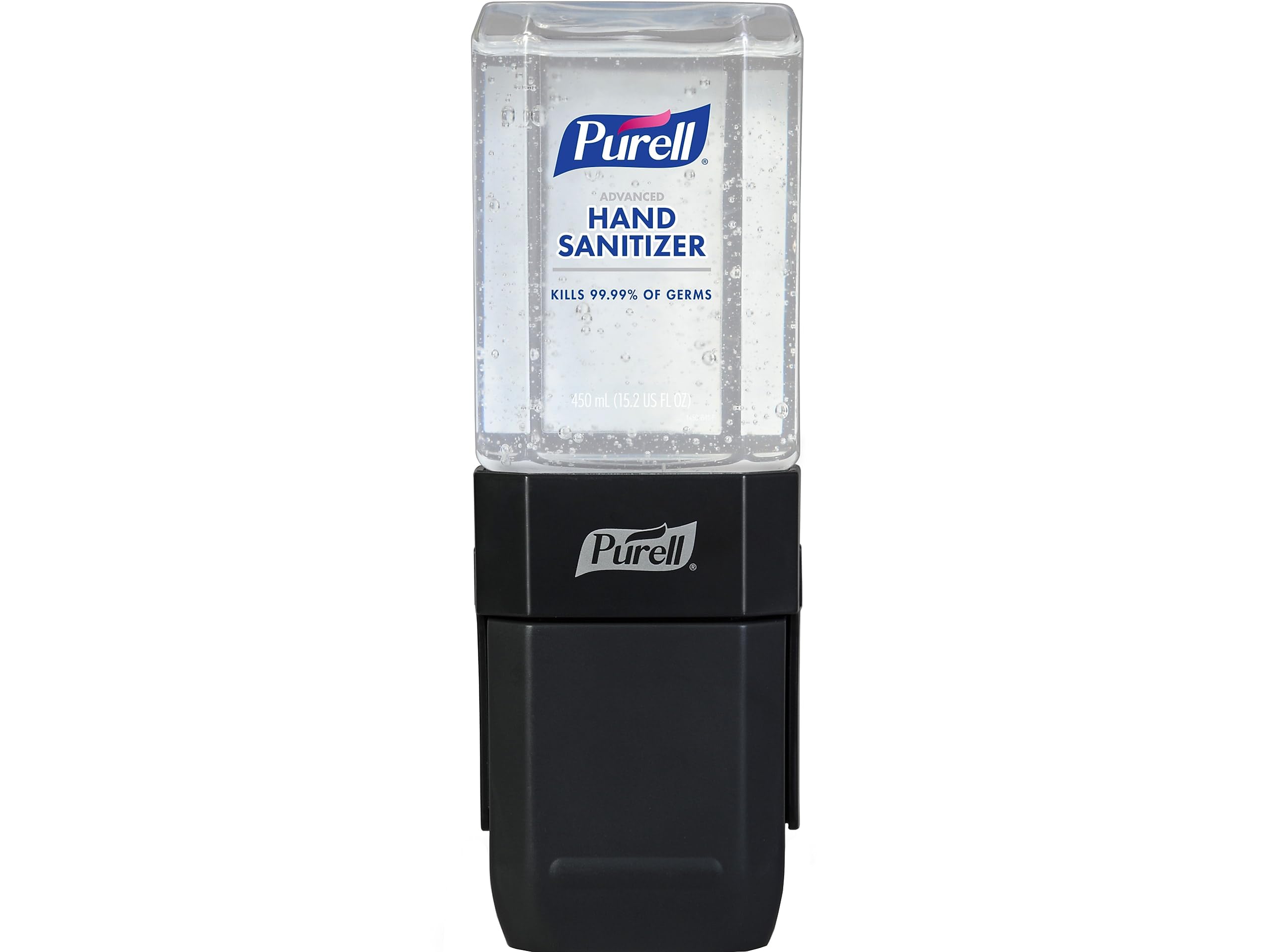 Purell ES1 frontal mostrando diseño compacto y acceso rápido