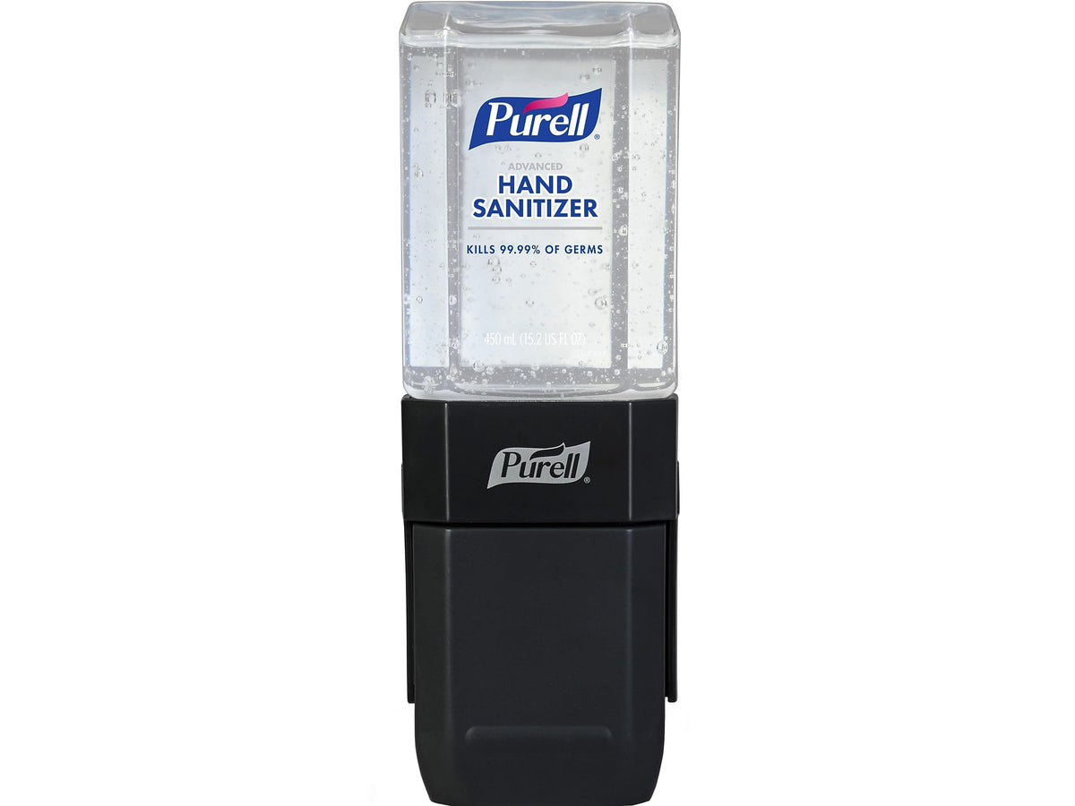 Purell ES1 frontal mostrando diseño compacto y acceso rápido