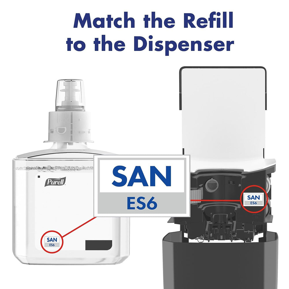Purell ES6 con cerradura opcional que evita manipulaciones y rellenos indebidos
