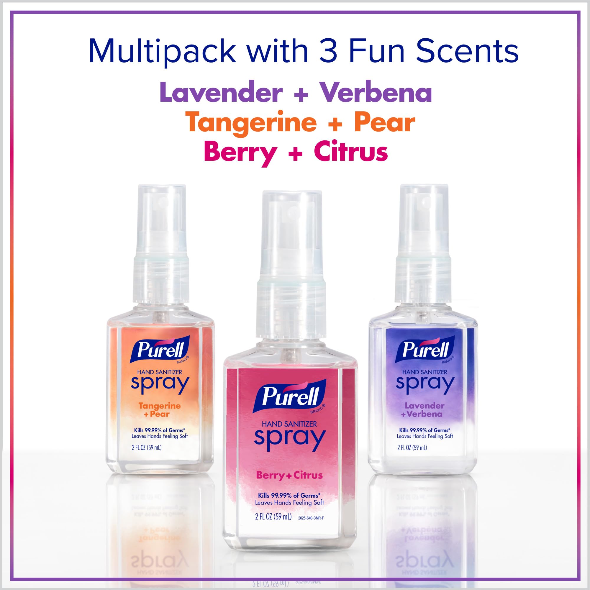 PURELL spray dentro de un bolso, listo para viajes y salidas
