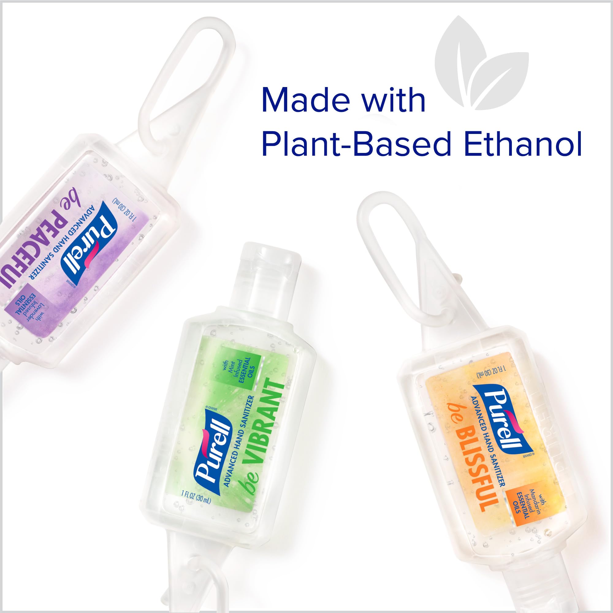 Etiqueta Purell con aromas lavanda mandarina menta, opción aromática