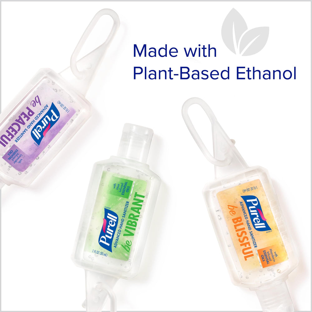 Etiqueta Purell con aromas lavanda mandarina menta, opción aromática