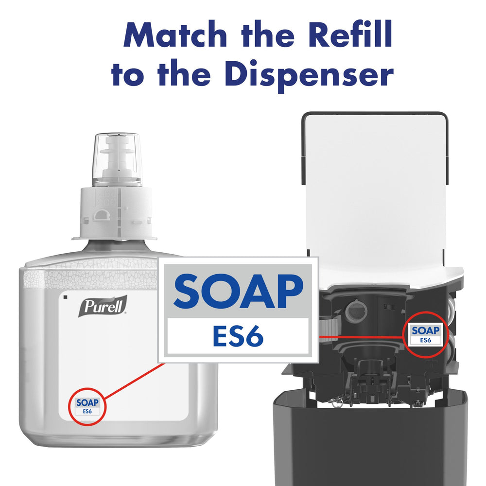 Purell etiqueta con ingredientes destacando fórmula hipoalergénica y sin fragancia