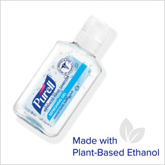 Purell etiqueta del producto con lista de ingredientes y tranquilidad