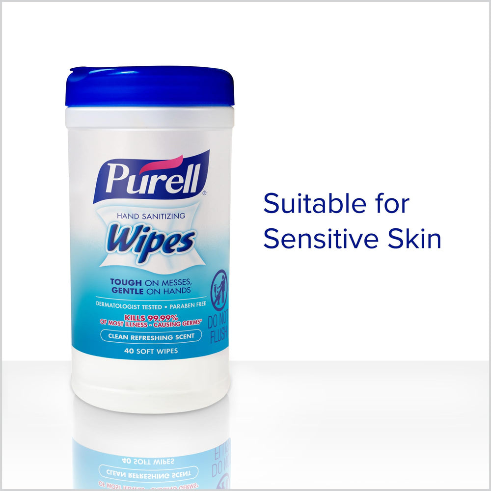 PURELL etiqueta con información y beneficios del producto