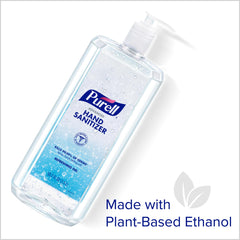 Etiqueta Purell con ingredientes y beneficios para tranquilidad del usuario