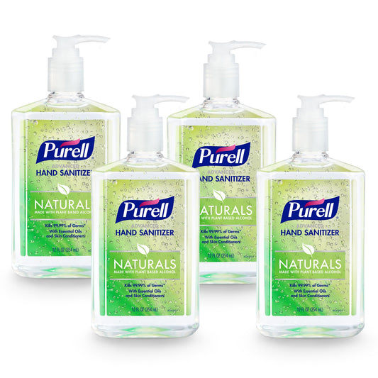 Purell botella 12 oz frente mostrando el envase y uso práctico