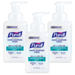 Purell envase con bomba 10 oz al frente, práctico para dispensado rápido