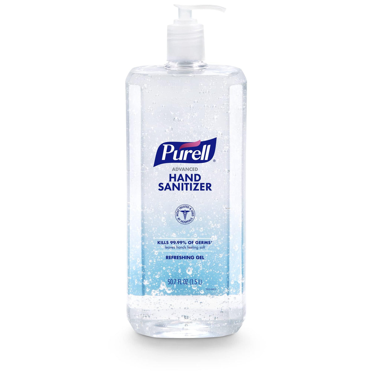 Purell botella 1,5 L frontal mostrando la presentación profesional y capacidad