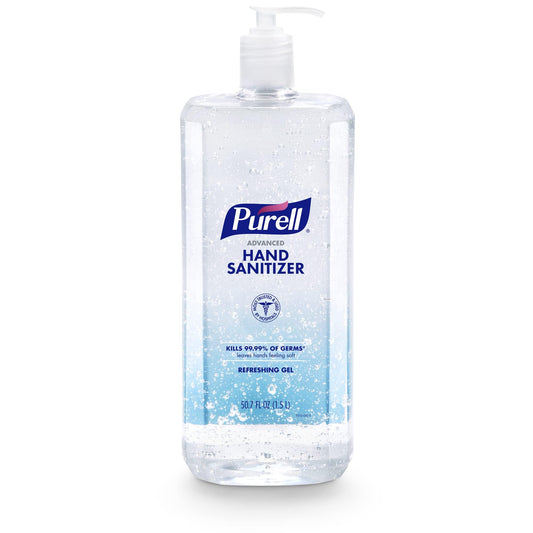 Purell botella 1,5 L frontal mostrando la presentación profesional y capacidad