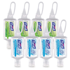 Purell pack frontal con ocho botellas travel visible, comodidad para llevar