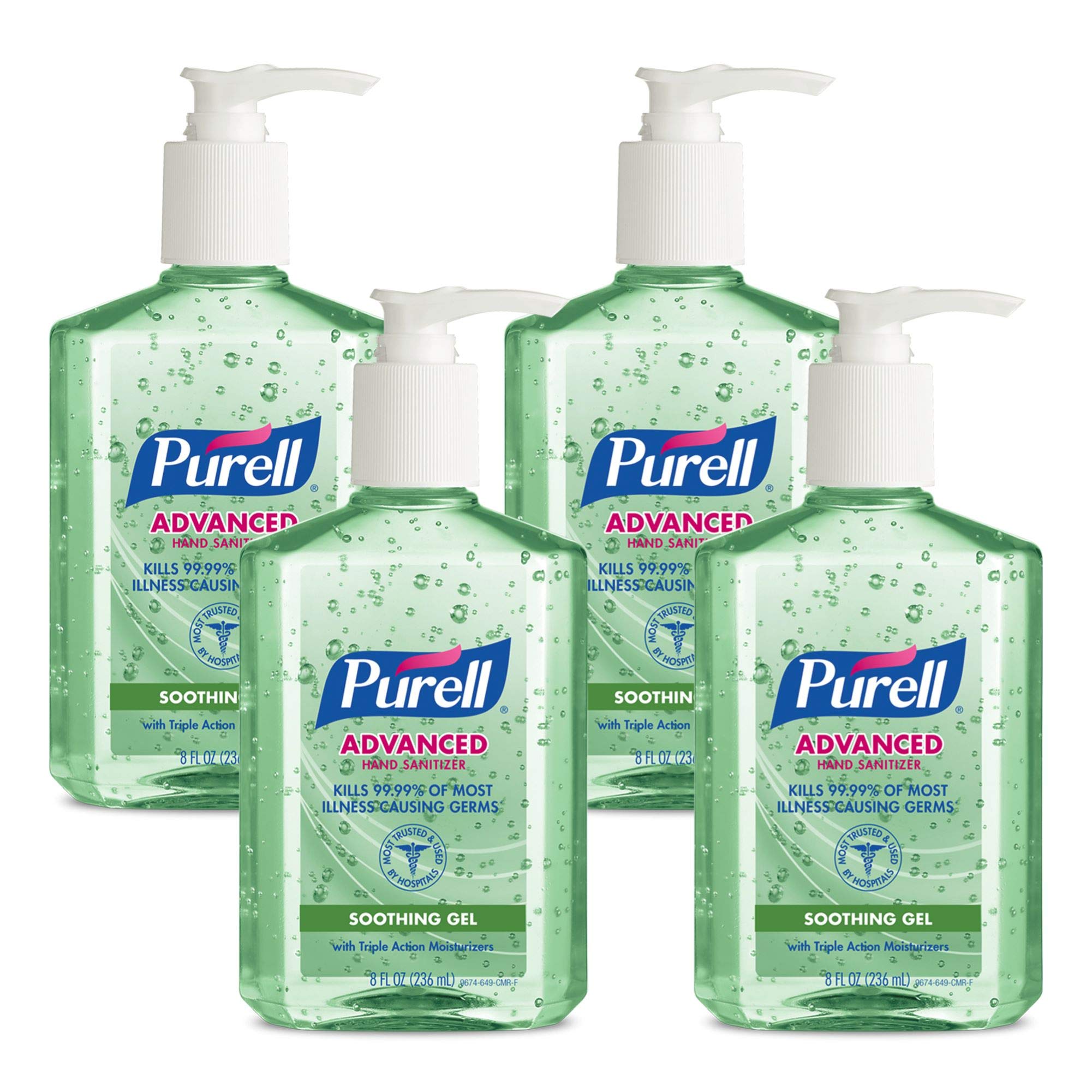 PURELL envase frontal 8 fl oz con bomba, fácil instalación y presentación profesional