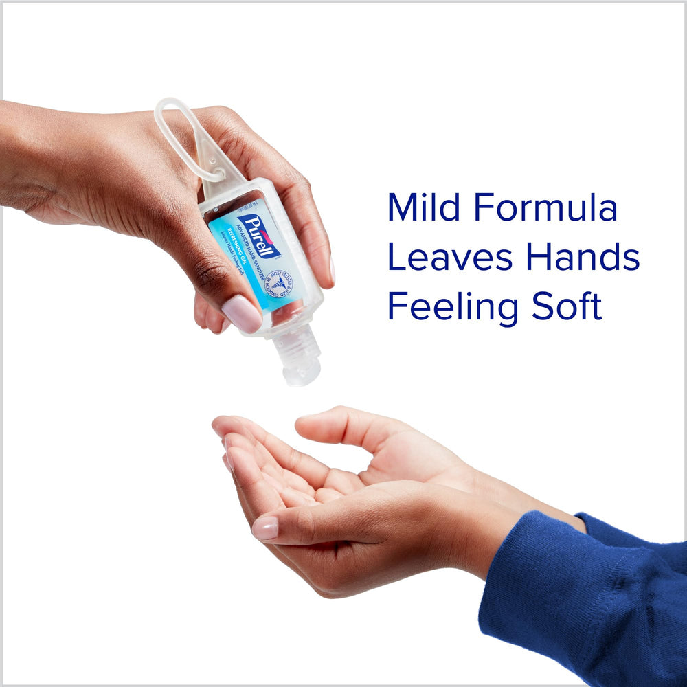 Purell Jelly Wrap sujeto a una mochila para acceso rápido al desinfectante