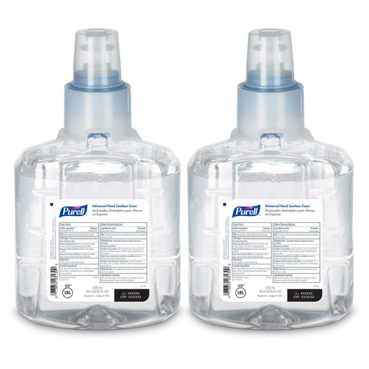 Purell recarga frontal mostrando diseño claro y volumen práctico