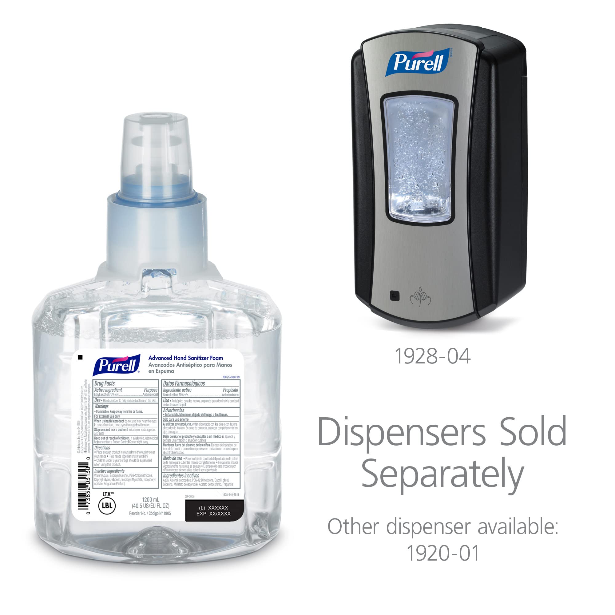 Purell espuma espesa y uniforme que limpia con suavidad