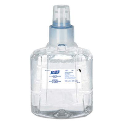 Purell recarga instalada en dispensador LTX sin contacto, higiene eficiente
