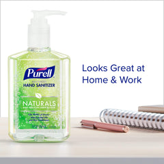 Purell dispensador sobre escritorio en oficina para higiene accesible