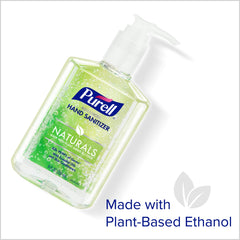 Purell etiqueta con ingredientes y certificaciones visibles para confianza