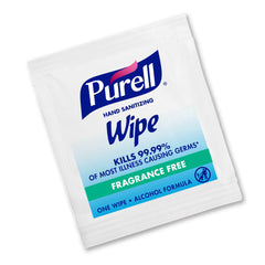 Purell paquete frontal con 1000 toallitas mostrando cantidad y formato práctico