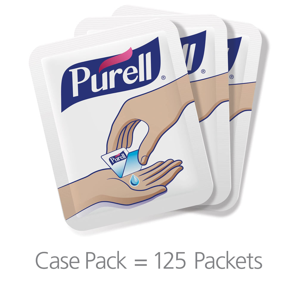 Purell sobre abierto en primer plano con gel listo y sin goteo