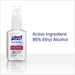 Purell Prime Defense comparación de tamaño para viaje y conveniencia