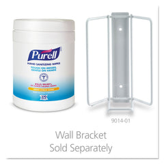 Comparación de tamaño Purell con una mano para cobertura y facilidad