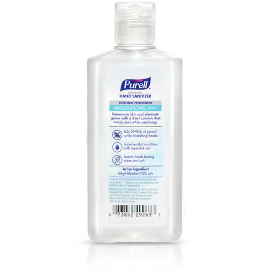 Purell primer plano de textura de gel hidratante y no pegajosa