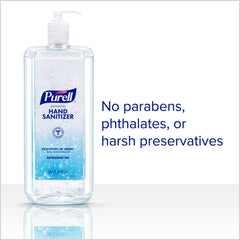 Textura de gel Purell en primer plano que muestra absorción y acabado suave