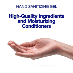 PURELL gel en mano mostrando textura rápida absorción