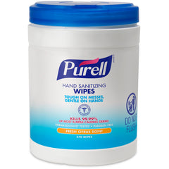 PURELL textura de toallita en primer plano para limpieza eficaz