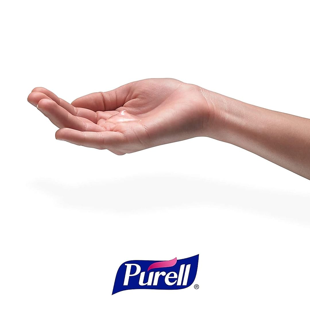 Purell recarga instalada en dispensador TFX sin contacto para higiene práctica