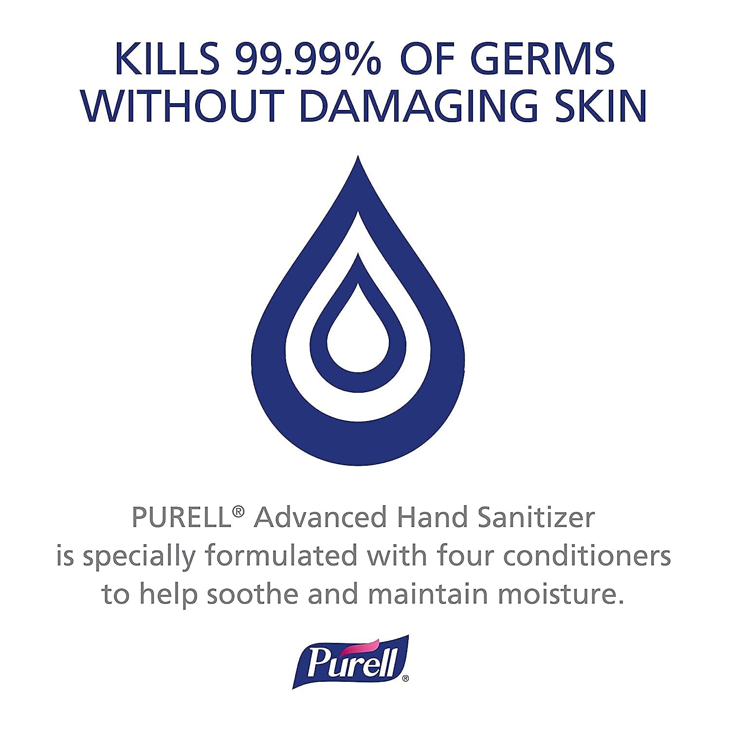 Purell recargas ubicadas en una recepción de oficina para estaciones de higiene